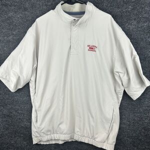 Vintage Mens Large Gear for Sports Pullover Short Sleeve Windbreaker OU Sooners